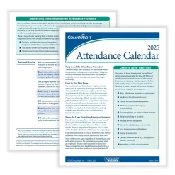 Best 2025 Attendance Calendar Set, 200 Forms/Pack (A1411W16PK200) Hr Forms