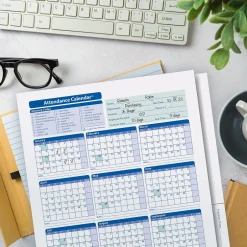Best 2025 Attendance Calendar File Folder, 25 Forms/Pack (A3050) Hr Forms