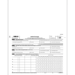 Sale 2024 1095-B Tax Form, 1-Part, White/Black, 50/Pack (1095B50) Tax Forms