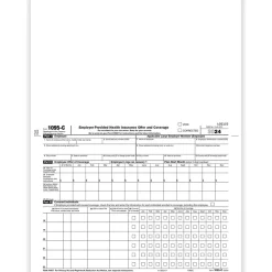 Discount 2024 1095-C Tax Form, 1-Part, White/Black, 50/Pack (1095C50) Tax Forms