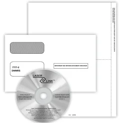Sale 2024 1099-MISC Recipient Copy Only Tax Form, Envelopes and LaserLink Software, 3-Part, 2-Up, White, 50/Pack (6112ES) Tax Forms
