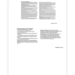 2024 1099-MISC Tax Form, 1-Part, 3-Up, Recipient Blank, 50/Pack (517350) Tax Forms