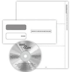 Sale 2024 1099-NEC Recipient Copy Only Tax Form, Envelopes and LaserLink Software, 3-Part, 3-Up, White, 50/Pack Tax Forms