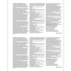 2024 1099-R Tax Form, 1-Part, 2-Up, Recipient Copy C, 50/Pack (514250) Tax Forms