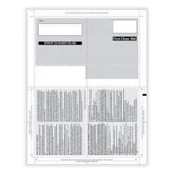 Discount 2024 1099-R Tax Form, 1-Part, 4-Up, Copy B, C, 2, 2, 500/Pack (PS284) Tax Forms