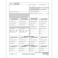 2024 W-2C Tax Form, 1-Part, Copy 1/D, 50/Pack (531550) Tax Forms
