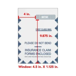 Best CMS-1500 Jumbo Health Care Billing Envelope, 500/Pack (1500LR500) Medical Forms