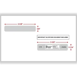 Discount Double Window Envelope, 5.63