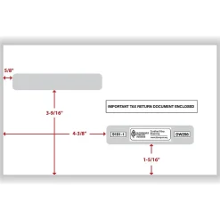 Discount Double Window Envelope, 5.63