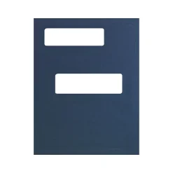 ComplyRight Double-Window Tax Presentation Folder, Navy Blue, 50/Pack (FMB03) New