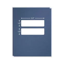ComplyRight Double-Window Tax Presentation Folder, Midnight Blue, 50/Pack (FMB32) Online