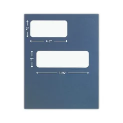 ComplyRight Double-Window Tax Presentation Folder, Blue, 50/Pack (FB01) Discount