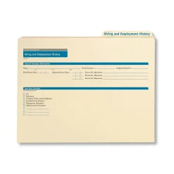 Clearance ™ Employee Hiring & Employment History Folder, Pack of 25 (A3310) Hr Forms