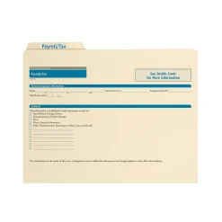 Sale Employee Payroll & Tax Records Organizer, Pack of 25 (A0311) Hr Forms