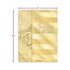 ComplyRight Income Tax Return Presentation Folder, Gold, 50/Pack (GSF10) Outlet