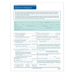 Clearance ™ Maine Job Application, Pack of 50 (A2179ME) Hr Forms