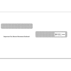 Sale Moistenable Glue Double-Window Envelope, 5.63" x 9", White/Black, 100/Pack (DW4SD) Tax Forms