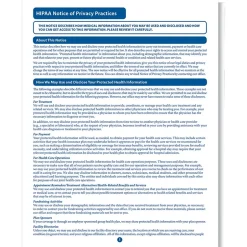 Best Notice of Privacy Practice, 100/Pack (A1349) Medical Forms