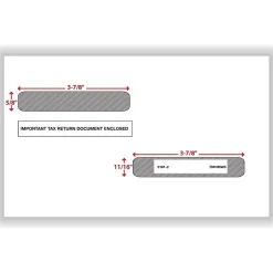 Discount Self Seal 1099-R Tax Double-Window Envelope, 5.63