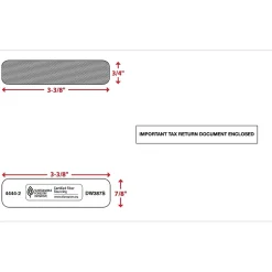 ComplyRight Self Seal Security Tinted Double-Window Tax Envelopes, 5 5/8