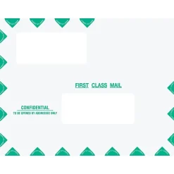 ComplyRight Self-Seal Tax Envelope, 10" x 13", White/Green, 50/Pack (PEB02)* Business