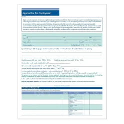™ 50-State Job Application - Short Form, Pack of 50 (AR0374) Hr Forms