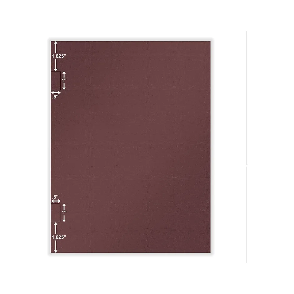 ComplyRight Tax Presentation Folder with Side-Staple Tabs, Burgundy, 50/Pack (PBSS24) Sale