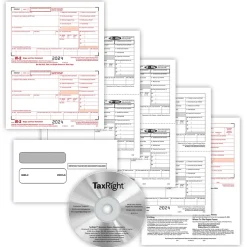 Outlet TaxRight 2024 W-2 Tax Form Tax Forms, Envelopes, TipSheet & Software, 4-Part, 10/Pack (SC5645ES10) Tax Forms