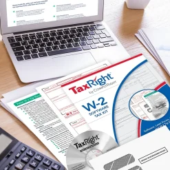 Online TaxRight 2024 W-2 Tax Form Tax Forms, Envelopes, TipSheet & Software, 6-Part, 10/Pack (SC5650ES10) Tax Forms