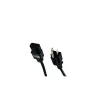Power Cables<Comprehensive ® 1' IEC 60320 C13 to NEMA 5-15P Standard Power Cord, Black