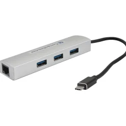Usb Hubs<Comprehensive USB31-3HUB-RJ45 3-Port USB 3.0 Hub, Black (USB31-3HUB-RJ45)