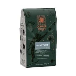 Coffee<Copper Moon Coffee Copper Moon Blast Off Arabica Beans Coffee, Strong Roast, 32 oz. (260120)