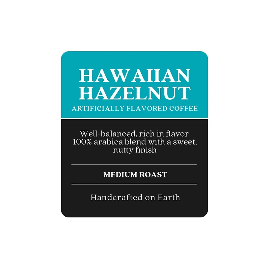 Coffee<Copper Moon Coffee Copper Moon Hawaiian Hazelnut Ground Coffee, Medium Roast, 12 oz. (205125 - BAG)