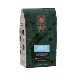 Coffee<Copper Moon Coffee Copper Moon Tropical Coconut Variety Pack Beans Coffee, Medium Roast, 32 oz. (260164 - BAG)