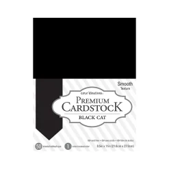 Discount Core'dinations Premium Cardstock Sheet, Black Cat, 50/Pack (377689) Card Stock