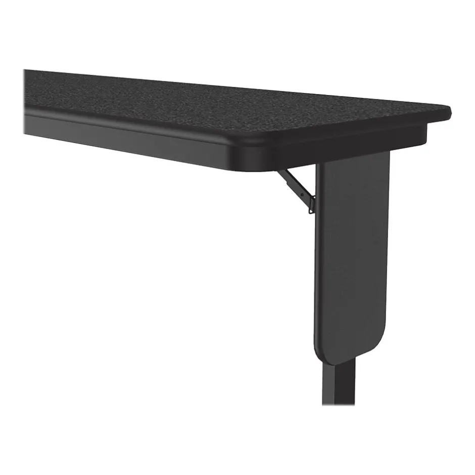 Discount Folding Table, 96" x 18", Black Granite/Black (SP1896TF-07) Folding Tables