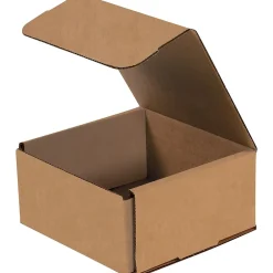 Partners Brand Corrugated Mailers, 6" x 6" x 3", Kraft, 50/Bundle (M663K)* Corrugated Mailers