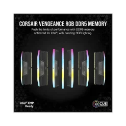 Corsair VENGEANCE RGB 32GB (2 x 16GB) DDR5 DIMM 288-pin Gaming DRAM Memory Kit (CMH32GX5M2B6000C40)* Computer Memory