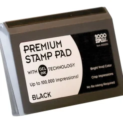 Cosco 2000 Plus Gel-Based Stamp Pad, Black (030256) New