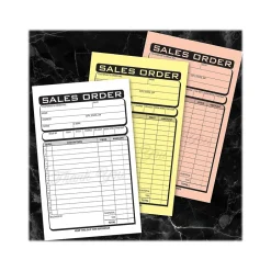 Hot Business 3-Part Carbonless Sales Orders, 4.25" x 7.25", 50 Sets/Book (074018) Business Forms