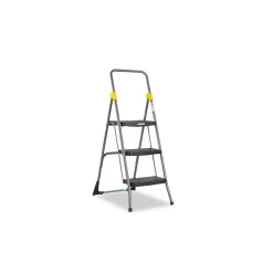 Ladders & Step Stools<Cosco Commercial 3-Step Folding Stool, 300 lb Capacity, Gray (CSC11839GGO)