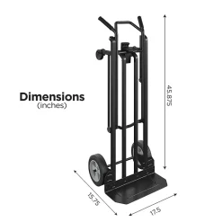 Hand Trucks & Dollies<Cosco Convertible Hand Truck, 800 lb. Capacity, Black (12217BLK1E)