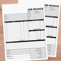 Best 2-Part Carbonless Job Invoice, 8.5