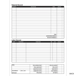 Best 2-Part Carbonless Job Invoice, 8.5