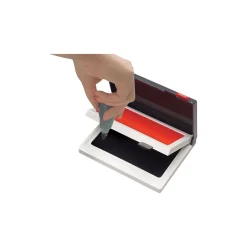 Cosco Two-Color Felt Stamp Pads, Red/Black Ink (090468) Hot