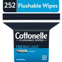 Cottonelle Flushable Wet Wipes, 252 Wipes/Refill (43541)