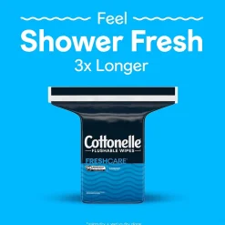 Cottonelle Flushable Wet Wipes, 252 Wipes/Refill (43541)