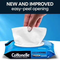 Cottonelle Flushable Wet Wipes, 42 Wipes/Pack, 2 Pack (35970)