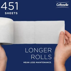Cottonelle Professional Recycled Toilet Paper, 2-ply, White, 451 Sheets/Roll, 60 Rolls/Case (17713)