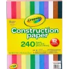 Online 12 Colors! Construction Paper, 12" x 9", Assorted Colors, 240/Carton (993200) Construction Paper